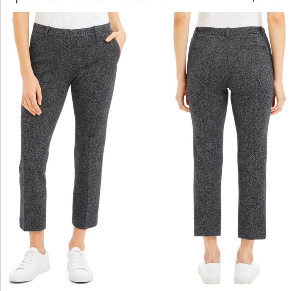 Theory Wool Blend Crop Stretch Trousers sz 2
